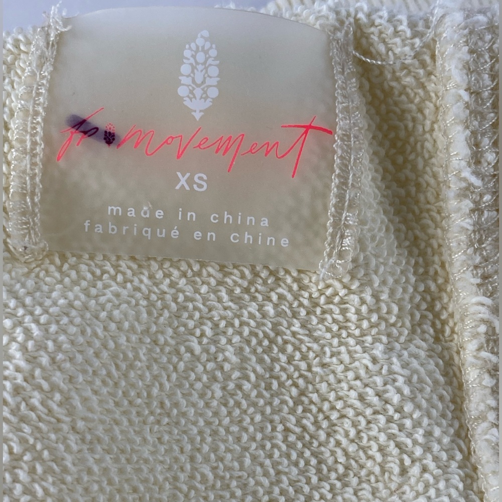 FP Movement Spur of the Moment solid hoodie Ivory XS - Picture 11 of 13